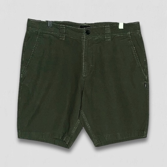 O'Neill Standard Fit Shorts Mid-Thigh Cotton Canvas Military Green Men’s sz 34 - Picture 1 of 10